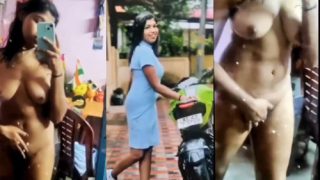 Tamil Malaysian Girl Fully Nude Showing Her Boobs Pressing