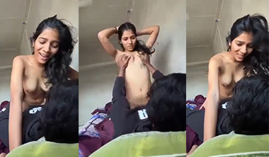 Horny Desi Sexy College Girl Riding On Boyfriend