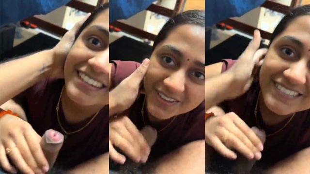 Cute Horny Tamil Girl Blowjob – Hard Doggy Fucking